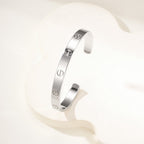 [LUXE JEWELRY] LOVE BRACELET 6.1MM OPEN CUFF