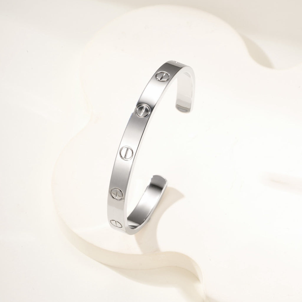 [LUXE JEWELRY] LOVE BRACELET 6.1MM OPEN CUFF