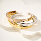 [LUXE JEWELRY] LOVE BRACELET 6.1MM OPEN CUFF