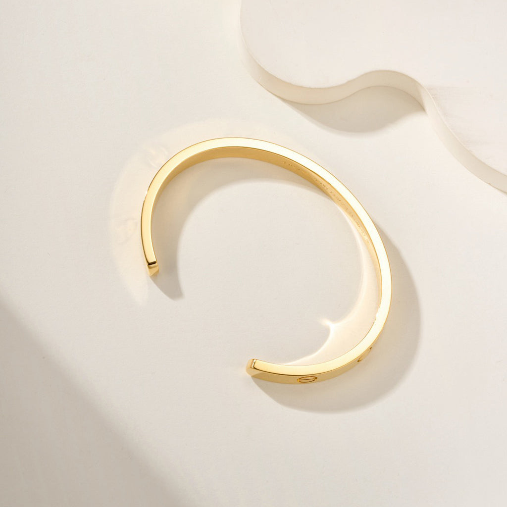 [LUXE JEWELRY] LOVE BRACELET 6.1MM OPEN CUFF