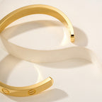 [LUXE JEWELRY] LOVE BRACELET 6.1MM OPEN CUFF