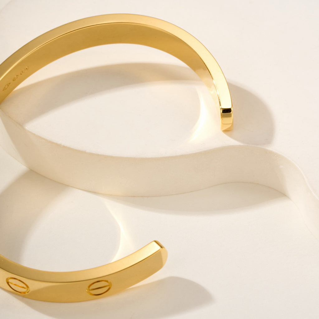 [LUXE JEWELRY] LOVE BRACELET 6.1MM OPEN CUFF