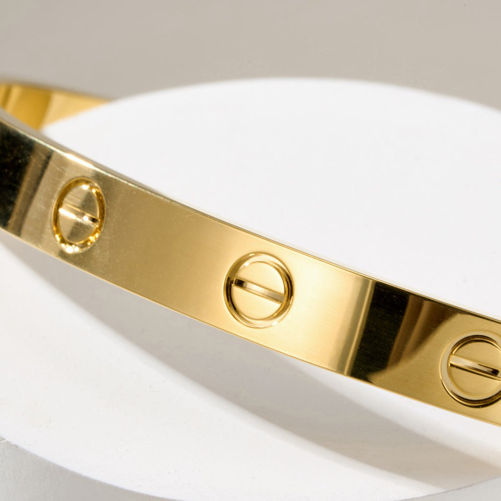[LUXE JEWELRY] LOVE BRACELET 6.1MM OPEN CUFF