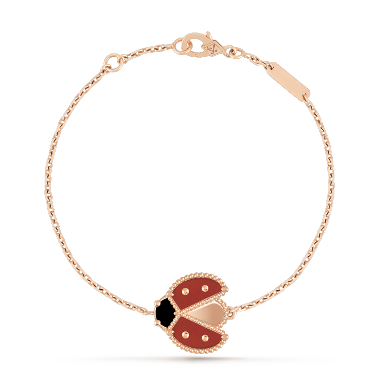 [LUXE JEWELRY]LUCKY SPRING 1 MOTIF PINK GOLD BRACELET