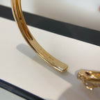 [LUXE JEWELRY] PANTHERE HALF DIAMOND OPEN BRACELET