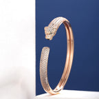 [LUXE JEWELRY] PANTHERE FULL DIAMOND OPEN BRACELET