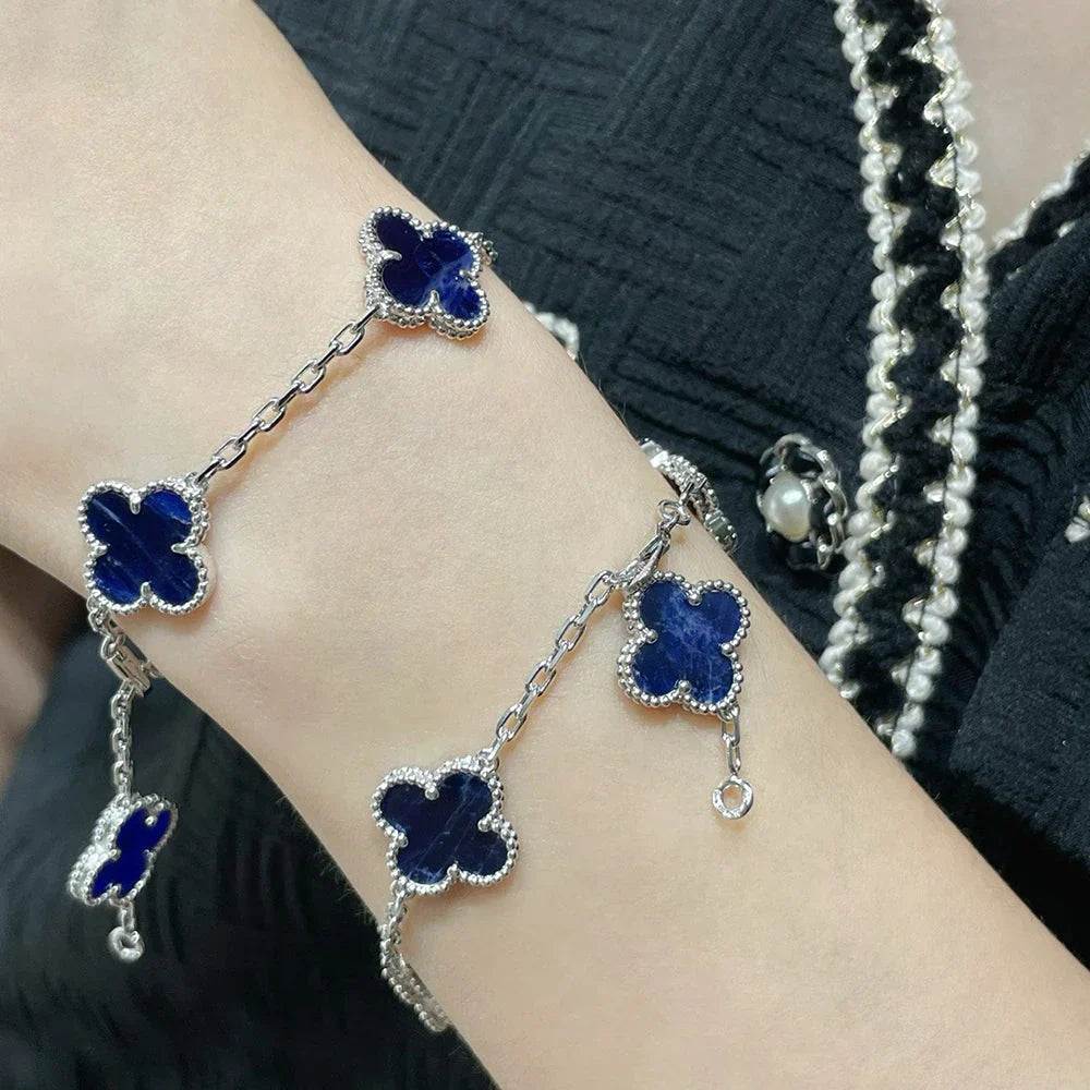 [LUXE JEWELRY]CLOVER 5 MOTIF PIETERSITE BRACELET COLLECTION