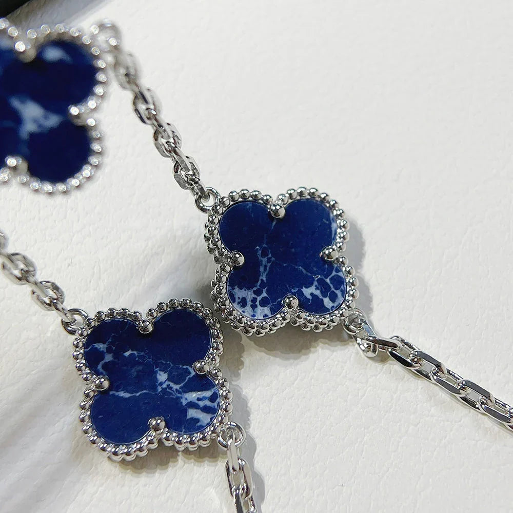 [LUXE JEWELRY]CLOVER 5 MOTIF PIETERSITE BRACELET COLLECTION