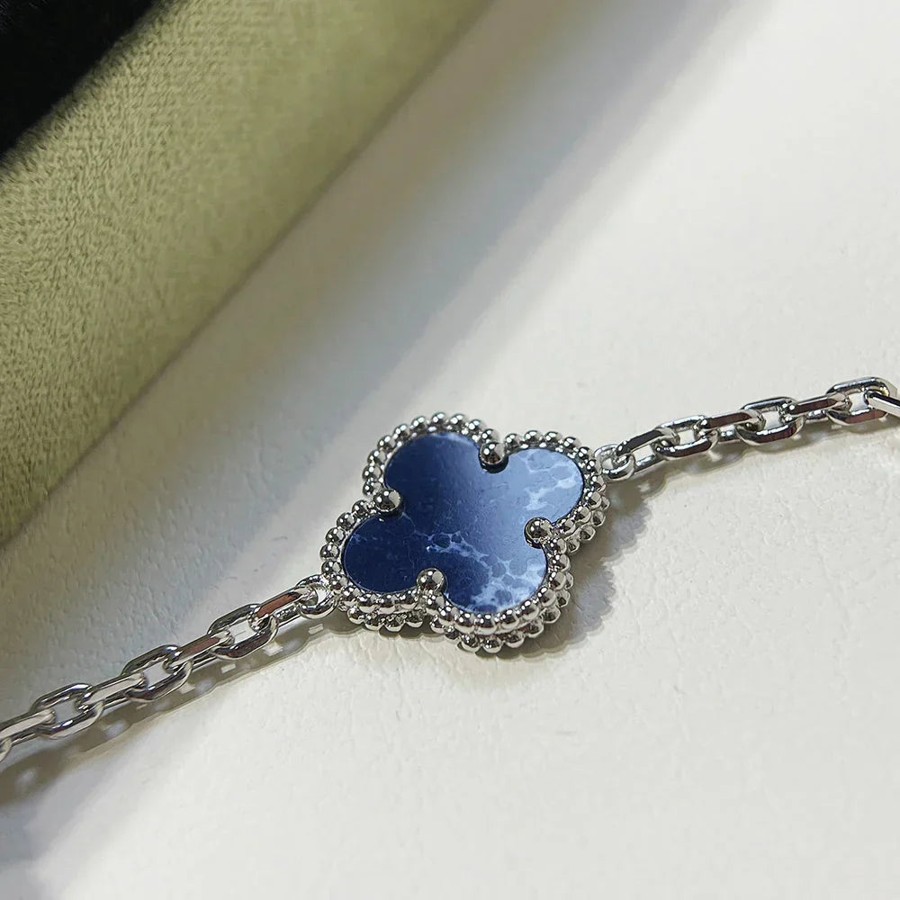[LUXE JEWELRY]CLOVER 5 MOTIF PIETERSITE BRACELET COLLECTION