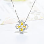 [LUXE JEWELRY]LOOP NECKLACE FULL MOTIF DIAMOND 16MM MULTIPLE COLORS