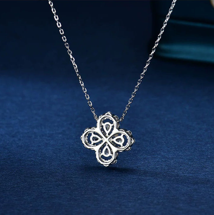 [LUXE JEWELRY]LOOP NECKLACE FULL MOTIF DIAMOND 16MM MULTIPLE COLORS