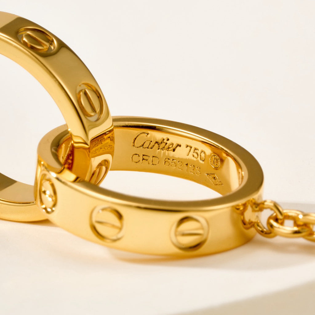 [LUXE JEWELRY] LOVE BRACELET DOUBLE RING