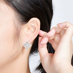 [LUXE JEWELRY]LOOP EARRINGS FULL MOTIF DIAMOND 16MM