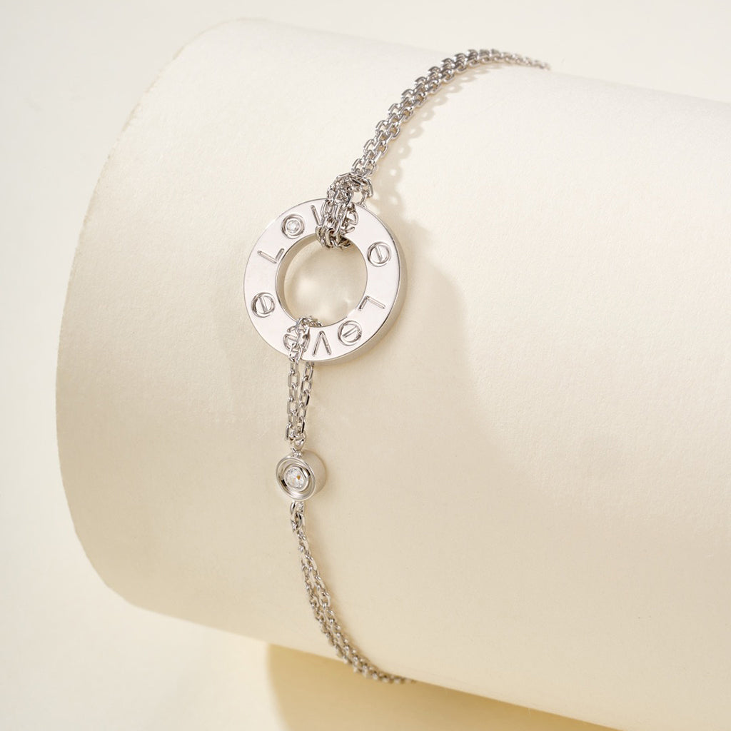 [LUXE JEWELRY] LOVE BRACELET 2 DIAMOND