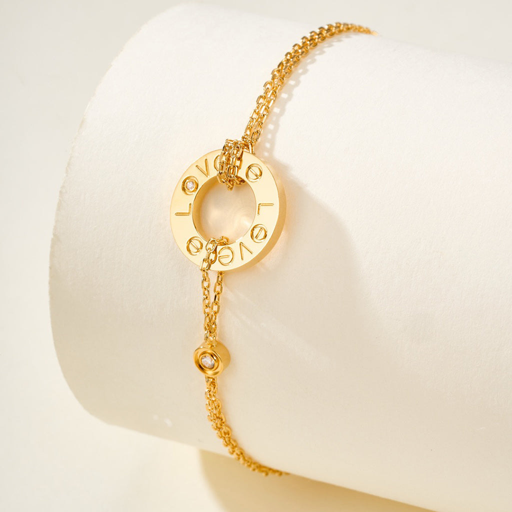 [LUXE JEWELRY] LOVE BRACELET 2 DIAMOND