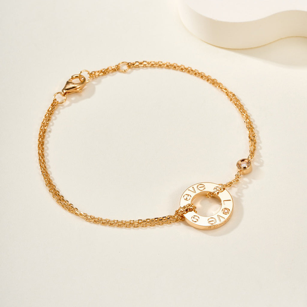 [LUXE JEWELRY] LOVE BRACELET 2 DIAMOND