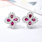 [LUXE JEWELRY]LOOP EARRINGS FULL MOTIF DIAMOND 16MM