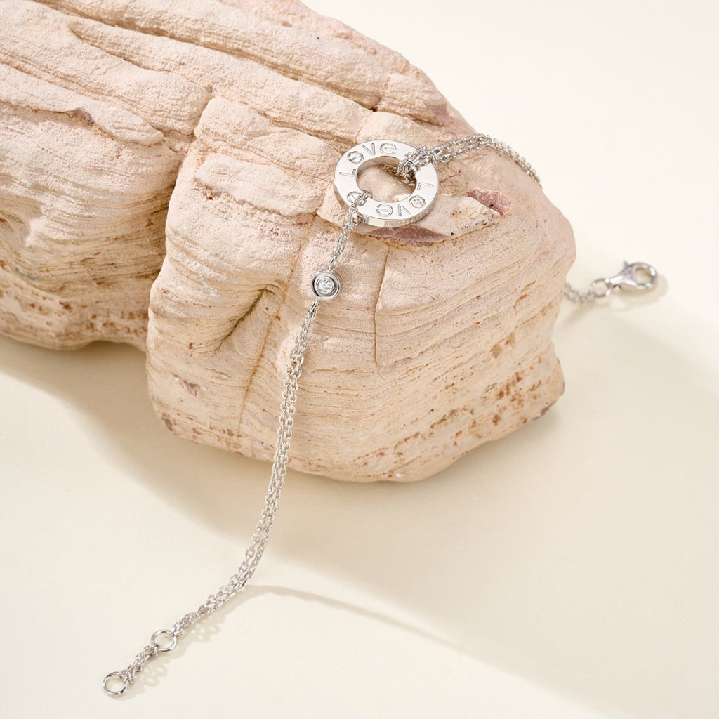 [LUXE JEWELRY] LOVE BRACELET 2 DIAMOND