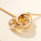 [LUXE JEWELRY] LOVE DOUBLE RING FULL DIAMOND BRACELET