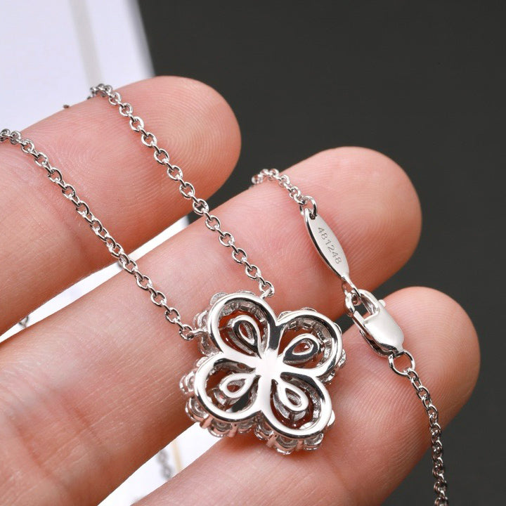 [LUXE JEWELRY]LOOP NECKLACE FULL MOTIF DIAMOND 16MM MULTIPLE COLORS
