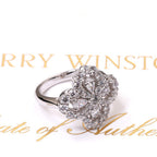 [LUXE JEWELRY]LOOP RING FULL MOTIF DIAMOND 16MM SILVE