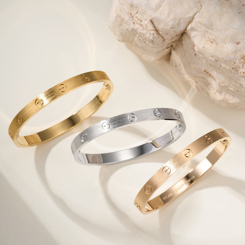 [LUXE JEWELRY] LOVE BRACELET 6.1MM BRUSHED