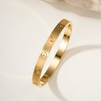 [LUXE JEWELRY] LOVE BRACELET 6.1MM BRUSHED