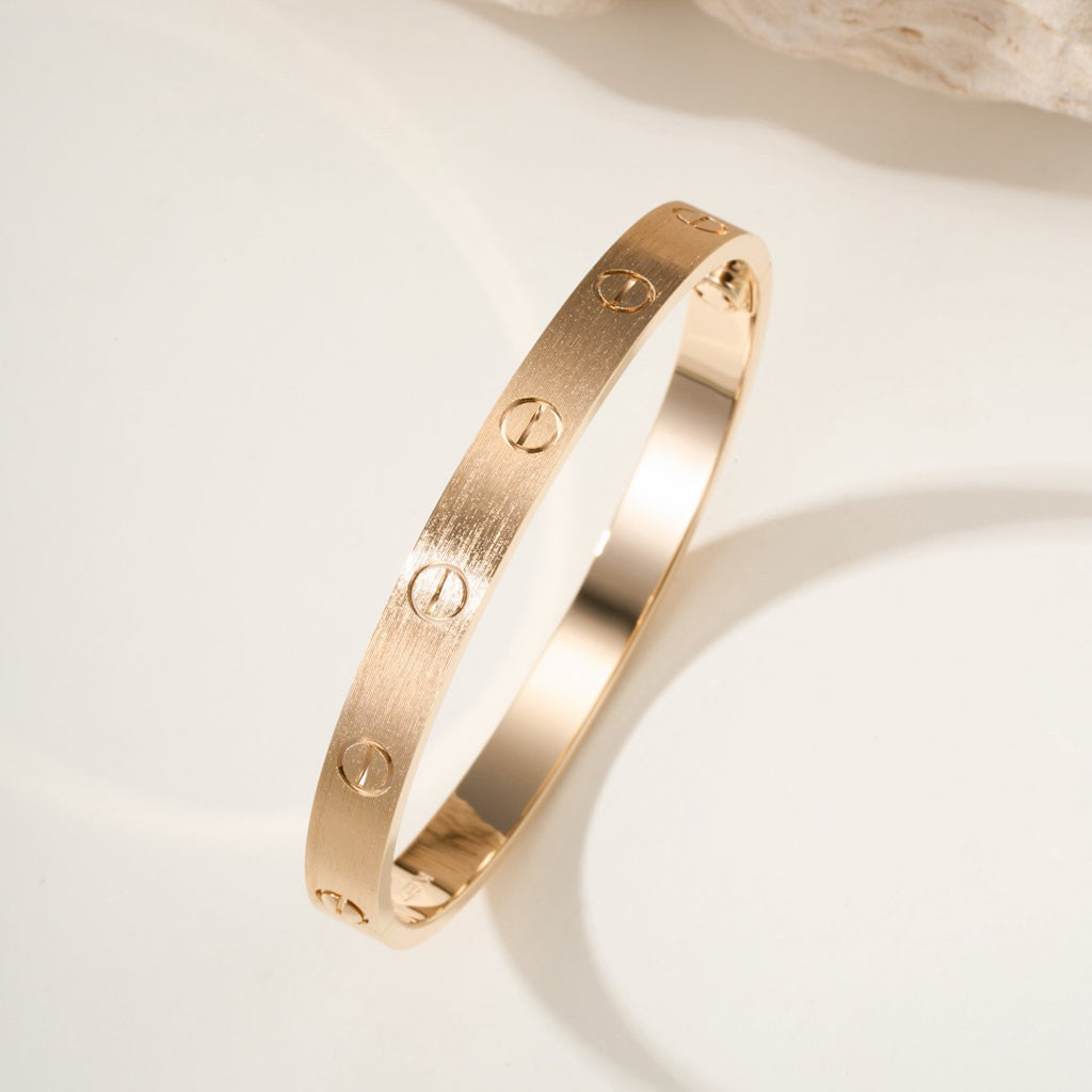 [LUXE JEWELRY] LOVE BRACELET 6.1MM BRUSHED