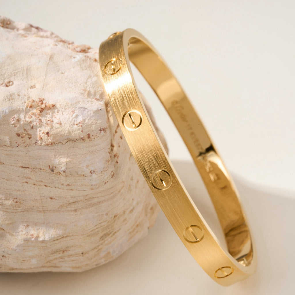 [LUXE JEWELRY] LOVE BRACELET 6.1MM BRUSHED