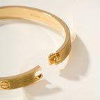 [LUXE JEWELRY] LOVE BRACELET 6.1MM BRUSHED
