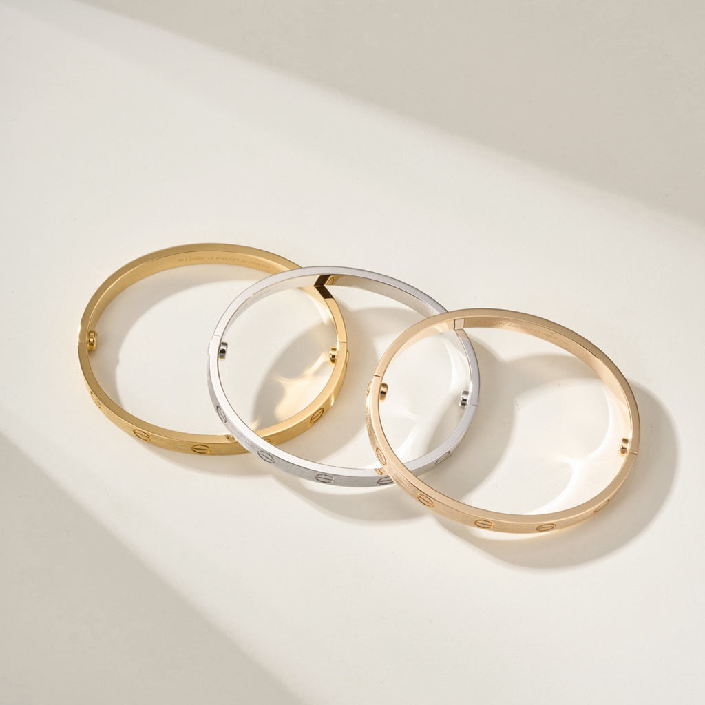 [LUXE JEWELRY] LOVE BRACELET 6.1MM BRUSHED