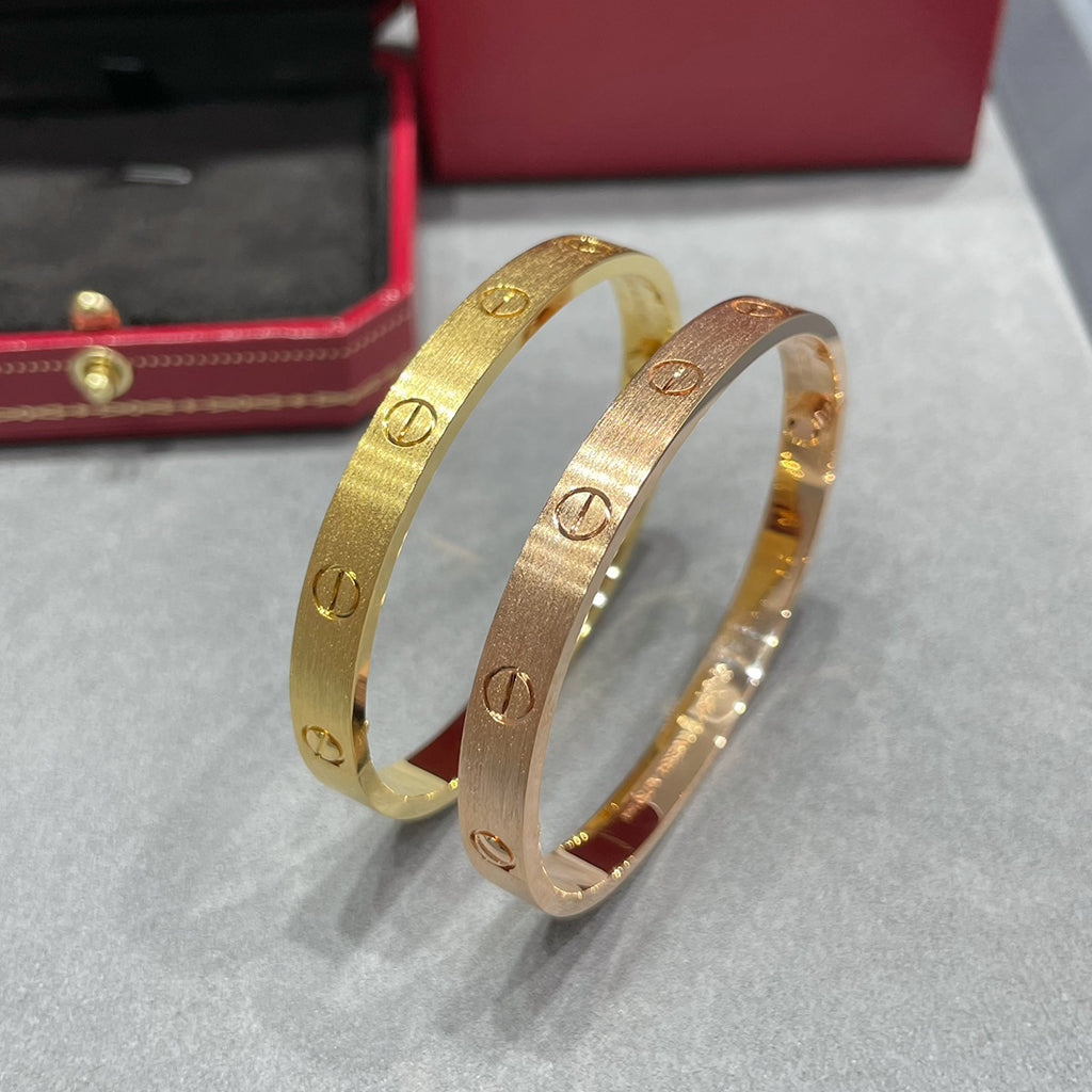 [LUXE JEWELRY] LOVE BRACELET 6.1MM BRUSHED