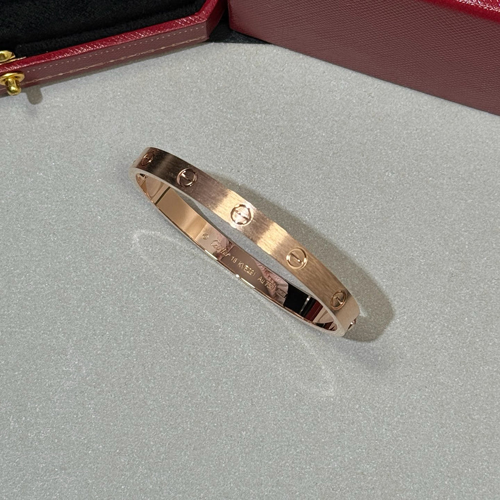 [LUXE JEWELRY] LOVE BRACELET 6.1MM BRUSHED
