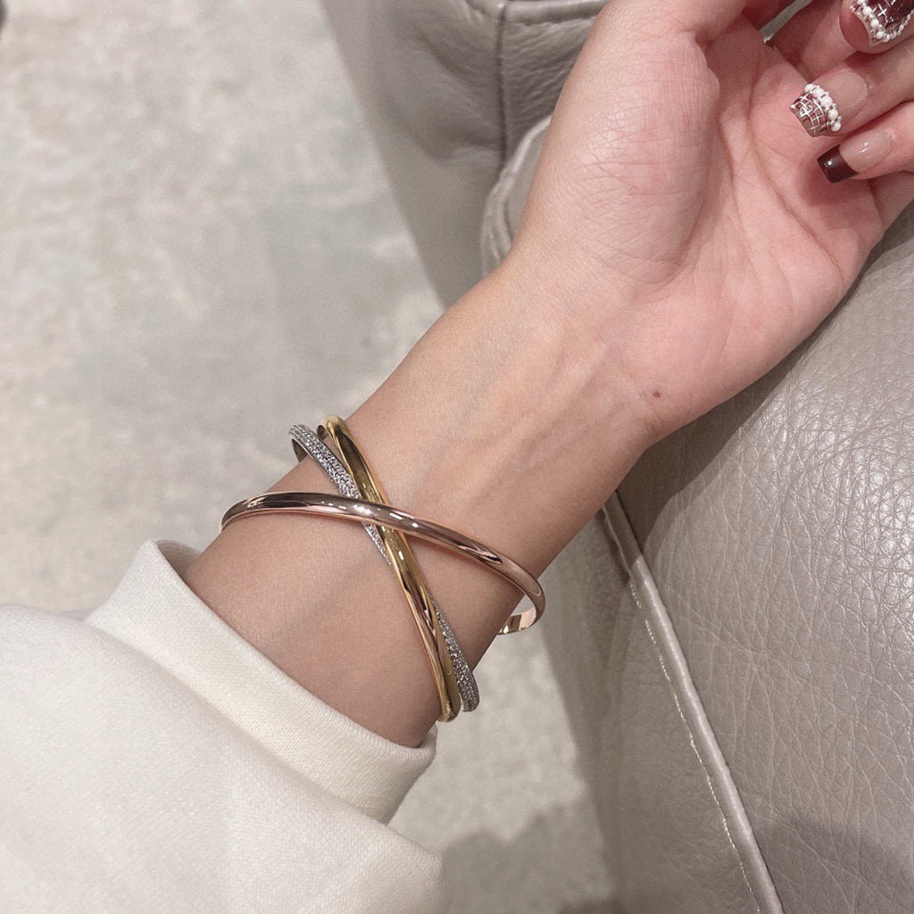 [LUXE JEWELRY] TRINITY 2.8MM SMALL BRACELET