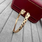 [LUXE JEWELRY] PANTHERE DOUBLE HEADED OPEN BRACELET