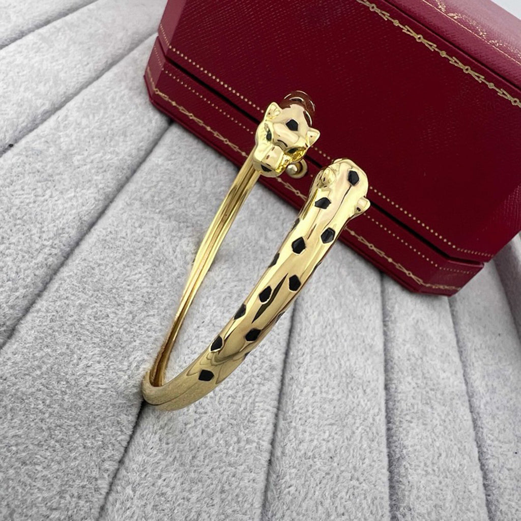 [LUXE JEWELRY] PANTHERE DOUBLE HEADED OPEN BRACELET