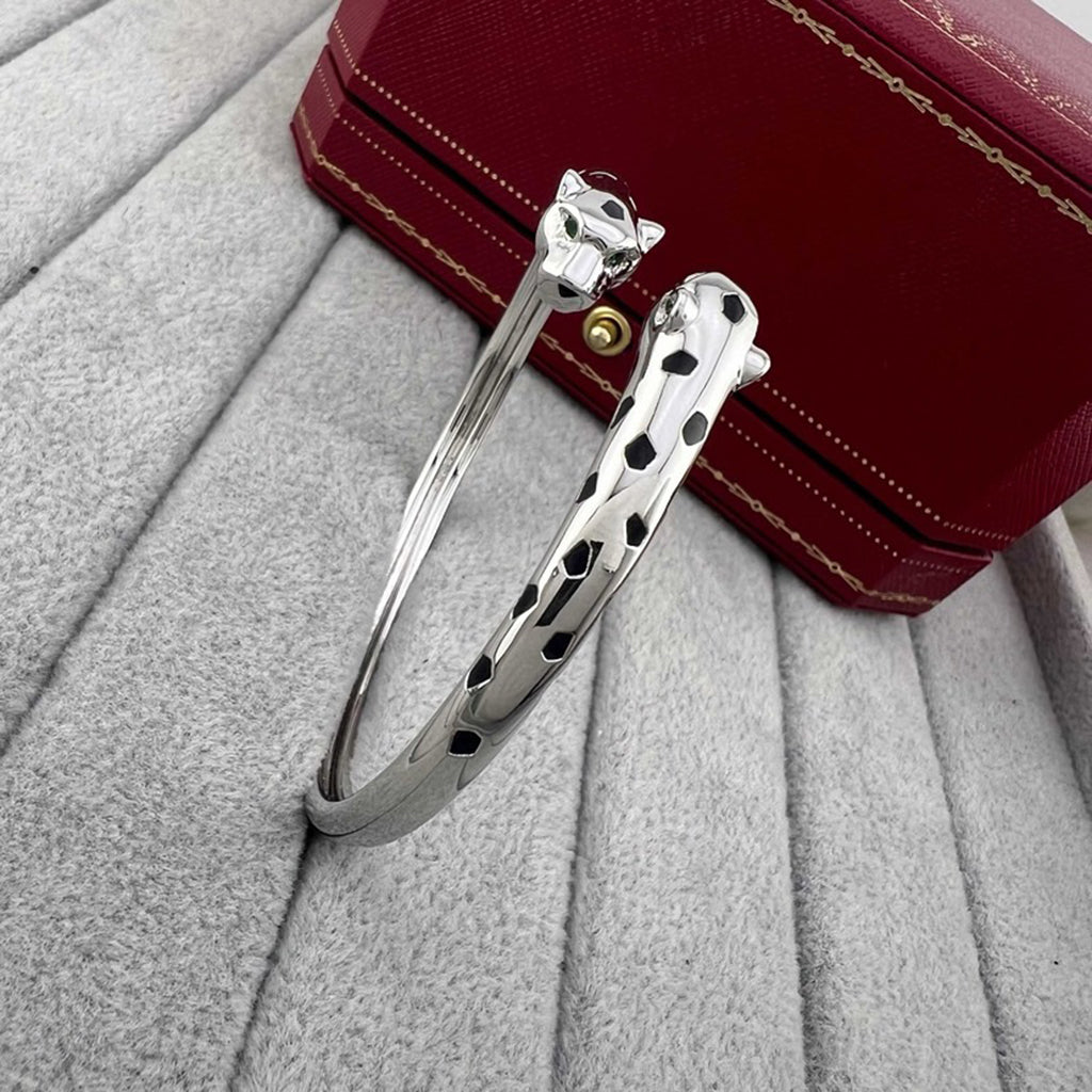 [LUXE JEWELRY] PANTHERE DOUBLE HEADED OPEN BRACELET