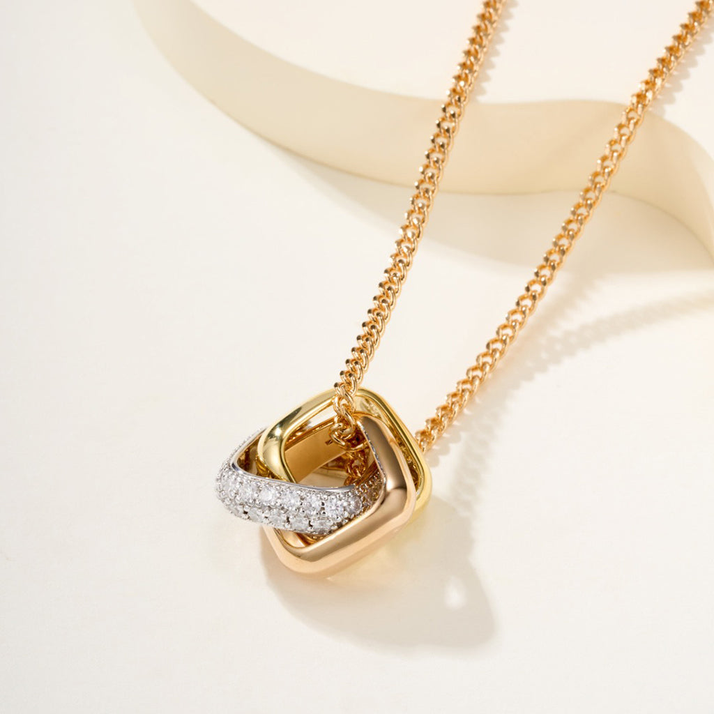 [LUXE JEWELRY] TRINITY CUSHION NECKLACE COLLECTION