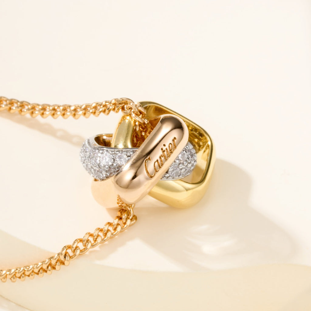 [LUXE JEWELRY] TRINITY CUSHION NECKLACE COLLECTION