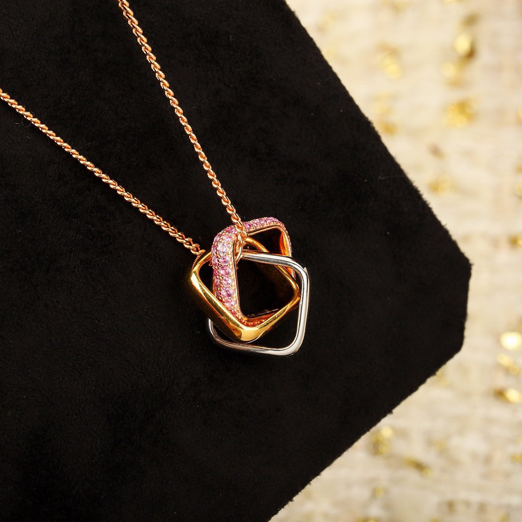 [LUXE JEWELRY] TRINITY CUSHION NECKLACE COLLECTION
