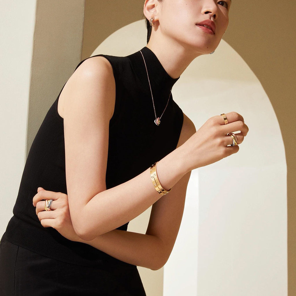 [LUXE JEWELRY] TRINITY CUSHION NECKLACE COLLECTION