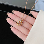 [LUXE JEWELRY] TRINITY CUSHION NECKLACE COLLECTION
