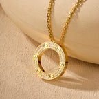 [LUXE JEWELRY] LOVE NECKLACE 16MM  FULL DIAMOND