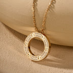 [LUXE JEWELRY] LOVE NECKLACE 16MM  FULL DIAMOND