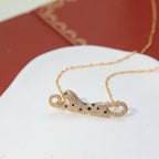 [LUXE JEWELRY] PANTHERE PAVED DIAMOND NECKLACE