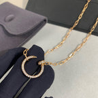 [LUXE JEWELRY] JUSTE NECKLACE FULL DIAMONDS