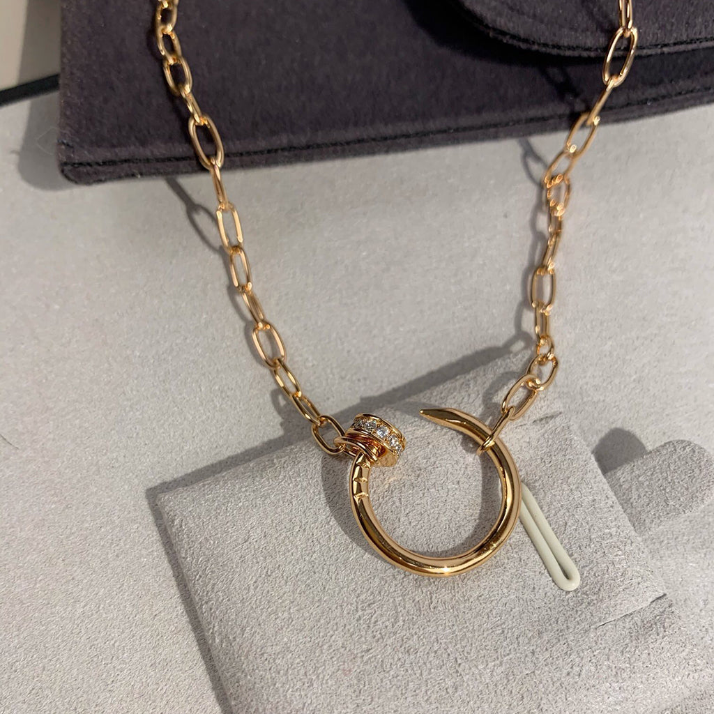 [LUXE JEWELRY] JUSTE NECKLACE FULL DIAMONDS