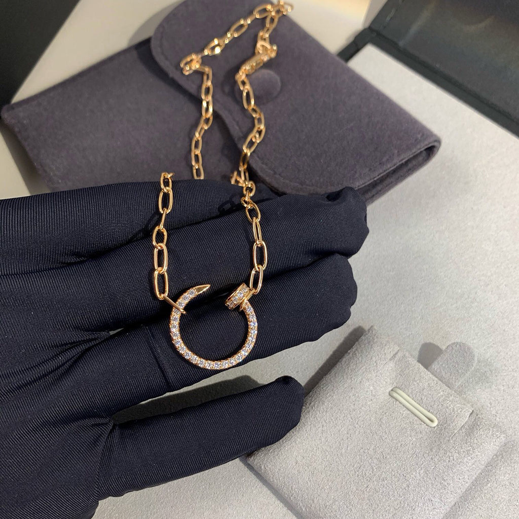[LUXE JEWELRY] JUSTE NECKLACE FULL DIAMONDS