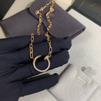 [LUXE JEWELRY] JUSTE NECKLACE FULL DIAMONDS