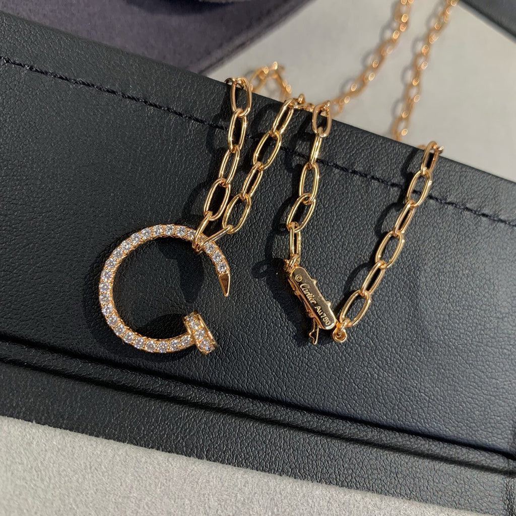 [LUXE JEWELRY] JUSTE NECKLACE FULL DIAMONDS
